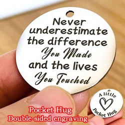 Inspirational Pocket Hug Token Gifts for Nurse Boss Leader Manager Mentor Director Christmas Gifts Employee Teacher Coach Gifts