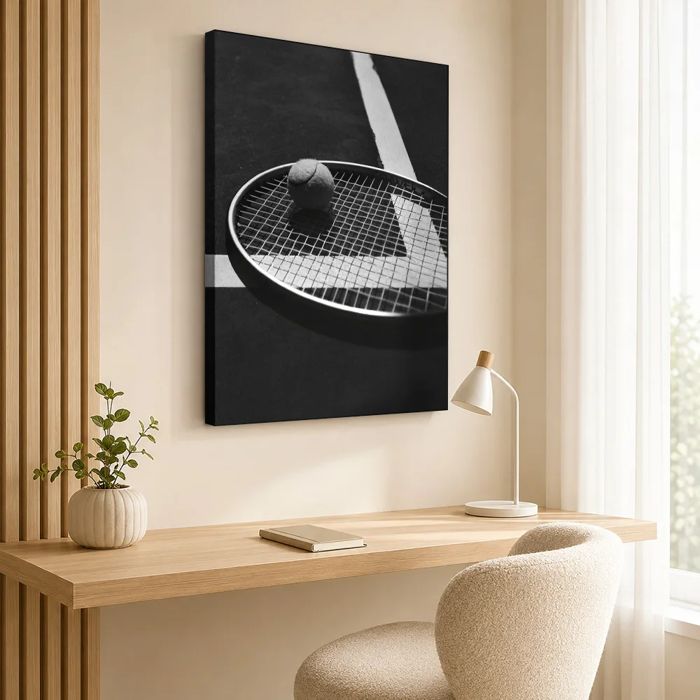 Professional Tennis Dad Zone Framed Canvas Print Poster Personalized Sports Portrait Wall Art for Man Cave Decor Ready to Hang