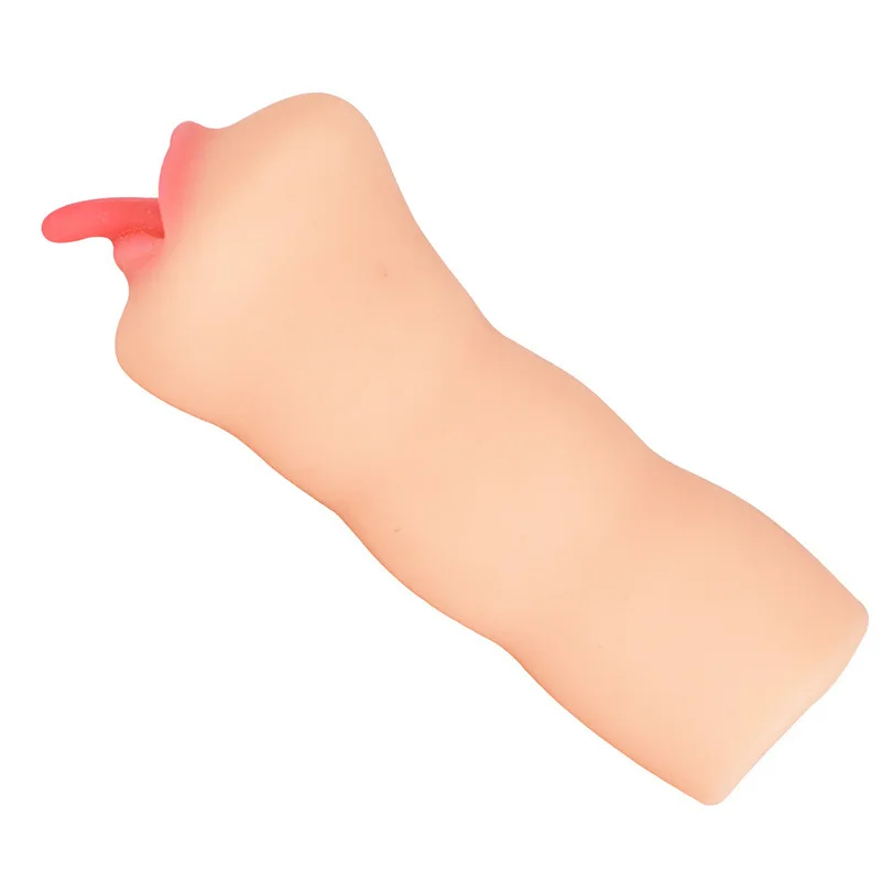 NEW Sexy Small Lips Male Airplane Cup Inverted Mold Oral Masturbator Tongue Coach Masturbator Adult Sex Toy for Men