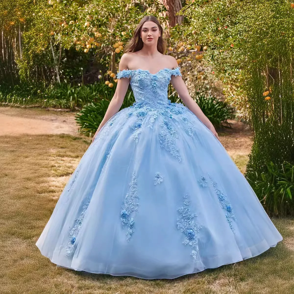 Robe de RhQuinceanera avec appliques en tulle, robes de Rh, fête d'anniversaire, tout ce qui est Off Initiated, Sweet 16, 15