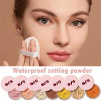 7 Colors Facial Loose Powder Waterproof Oil Control Makeup Fixation Removal Pore Modification Long-lasting Makeup Honey Powder