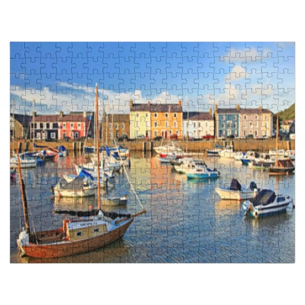 aberaeron harbour Jigsaw Puzzle Wooden Name Puzzle Personalised Jigsaw Customizable Child Gift