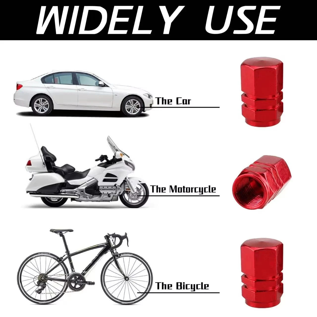 Car Tire Valve Stem Caps Dust Proof Stem Covers Tire Air Protector Caps For JAC JS4 JS6 J7 JS8 Pro E30X RF8 J3 J5 S2 - view 4