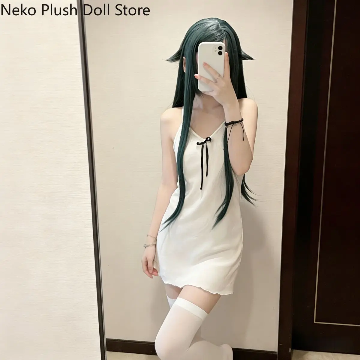 The Song of Saya Saya No Uta Summer Japanese Style Cute Daily White Straps Skirt Clothing  Anime Cosplay Halloween