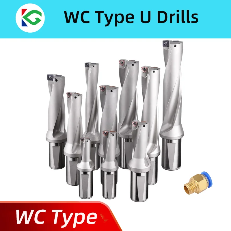 Indexável wc Brocas com Inserções Refrigerante Interno Ferramenta de Perfuração para Tornos Cnc Wcmt 2d 3d 4d 5d