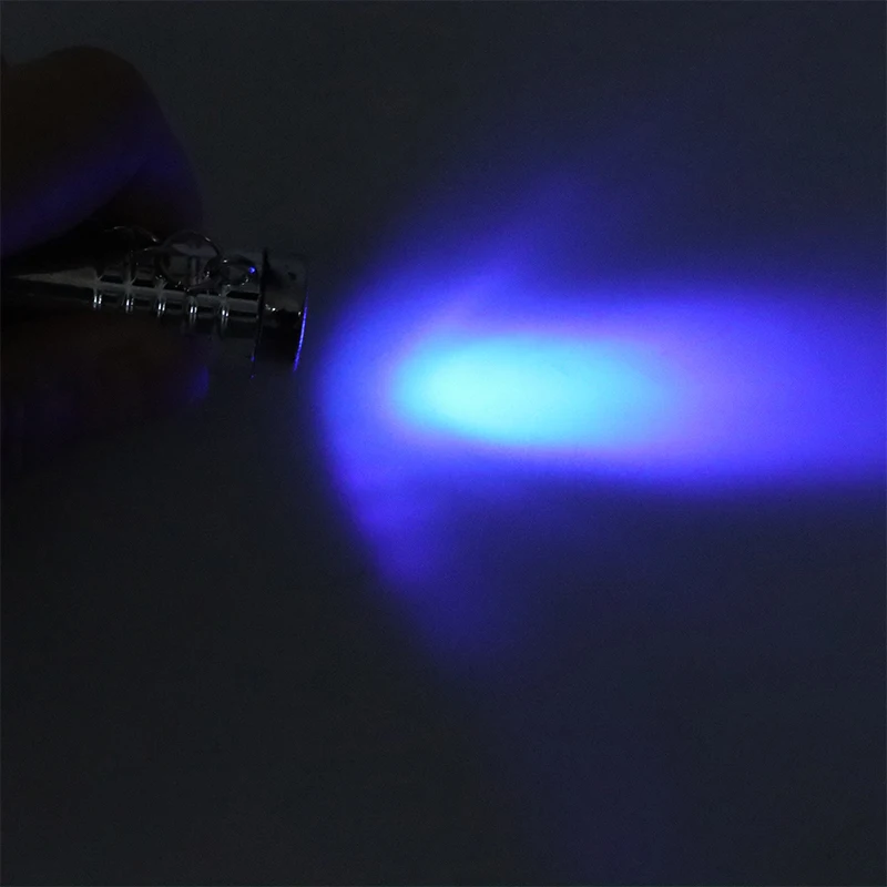 Mini LED Keychain LED Torch Light And UV Purple Flashlight Keyring Dual-purpose For Money Detector Mini Pocket Torches