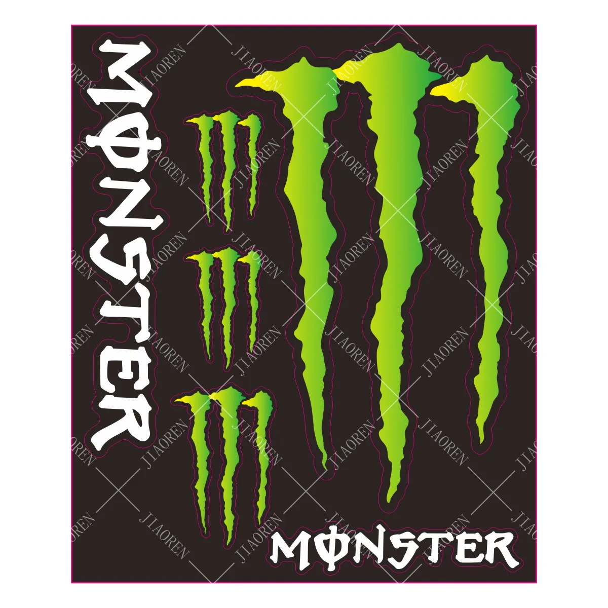 

Christmas Halloween Monster Energy Sticker Logo Motorcycle Tank Decal
