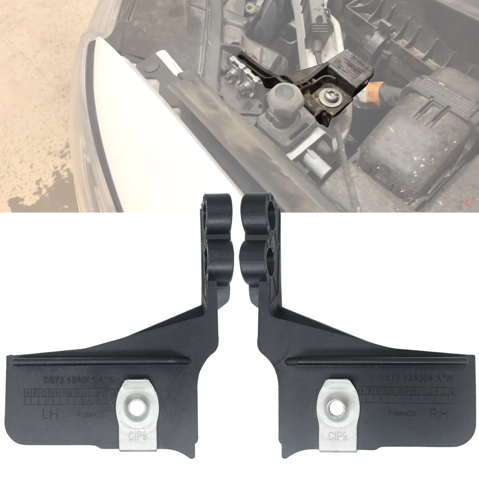 Carro Lado Esquerdo & Direito Farol Lâmpada Suporte de Montagem Para Ford Fusão Hybird Titânio Energi Se 2013-2016 Lincoln Mkz 2013-2017