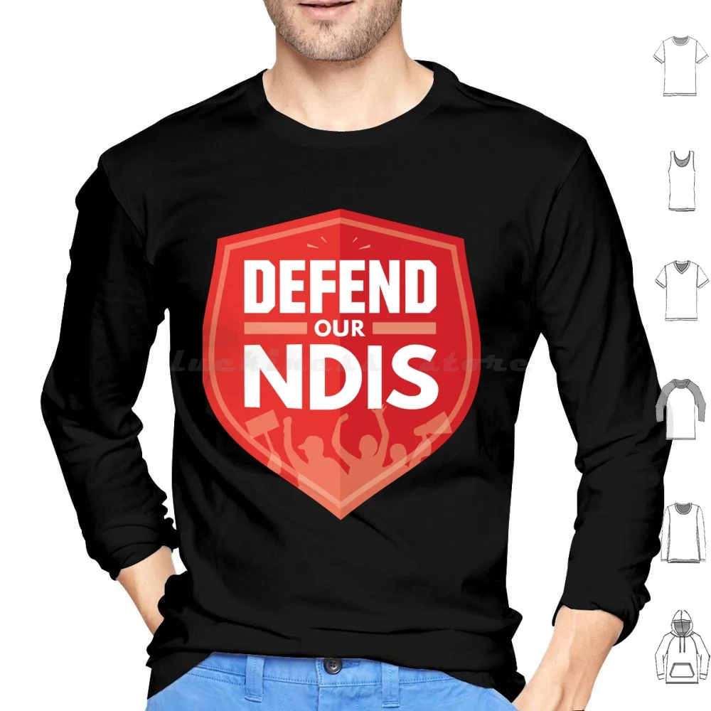 Defend Our Ndis Hoodie cotton Long Sleeve Defend Our Ndis