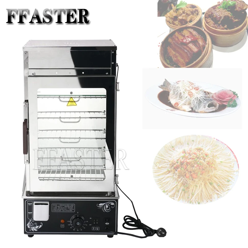 

Stainless Steel Commercial Electric Frozen Steamed Bun Steamer Bun Food Warmer Display Showcase