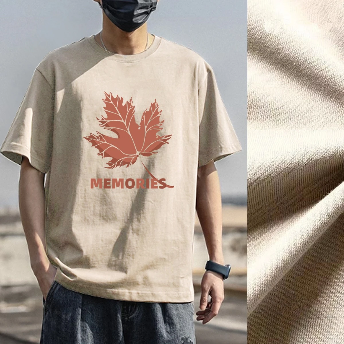

New Trend Japanese Retro High Street Pure Cotton Short-sleeved T-shirt Men's Summer Clothing Loose Trend Handsome American Style