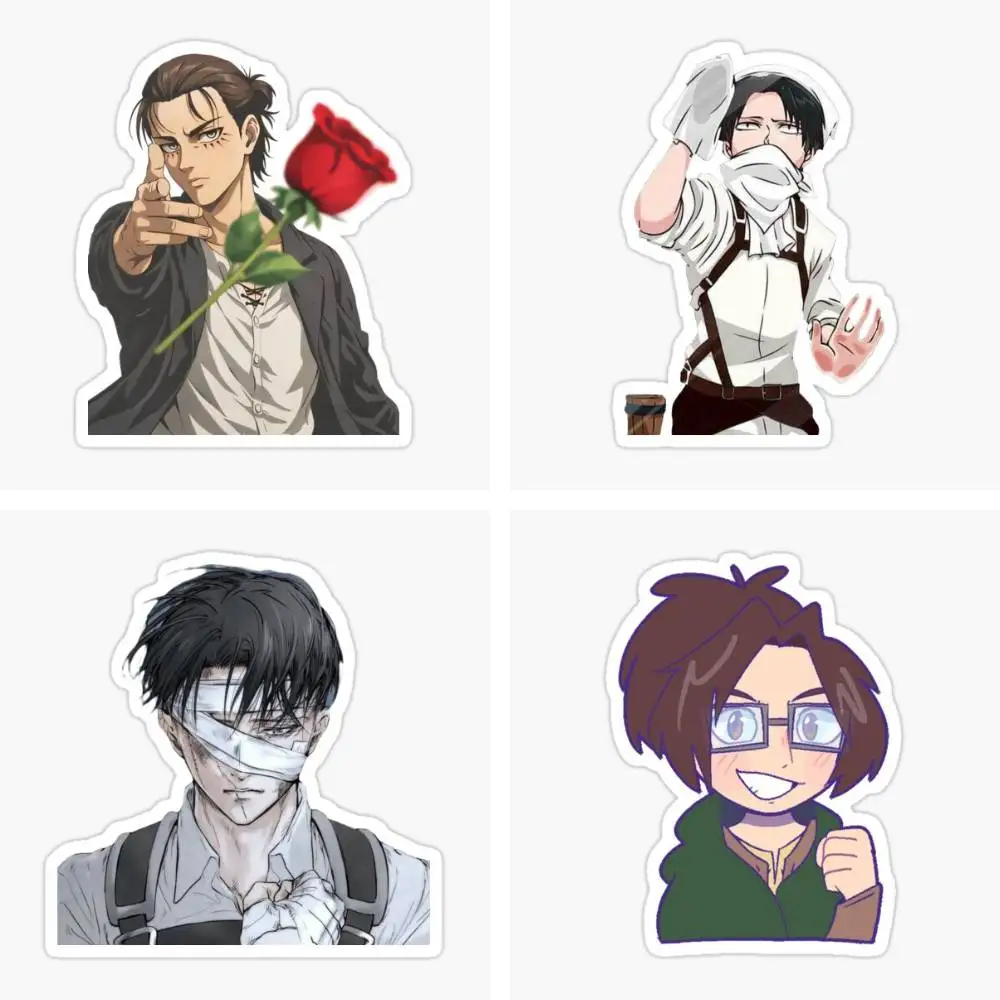 Attack On Titan Anime Figure Sticker Car Window Bumpers Die-cut Vinyl Stickers Decorative Accessories