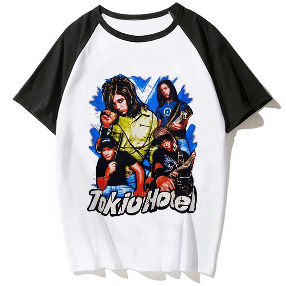 Tokio Hotel T-Shirts Frauen Anime Comic Manga T-Shirt Mädchen Manga 2000er Jahre Kleidung