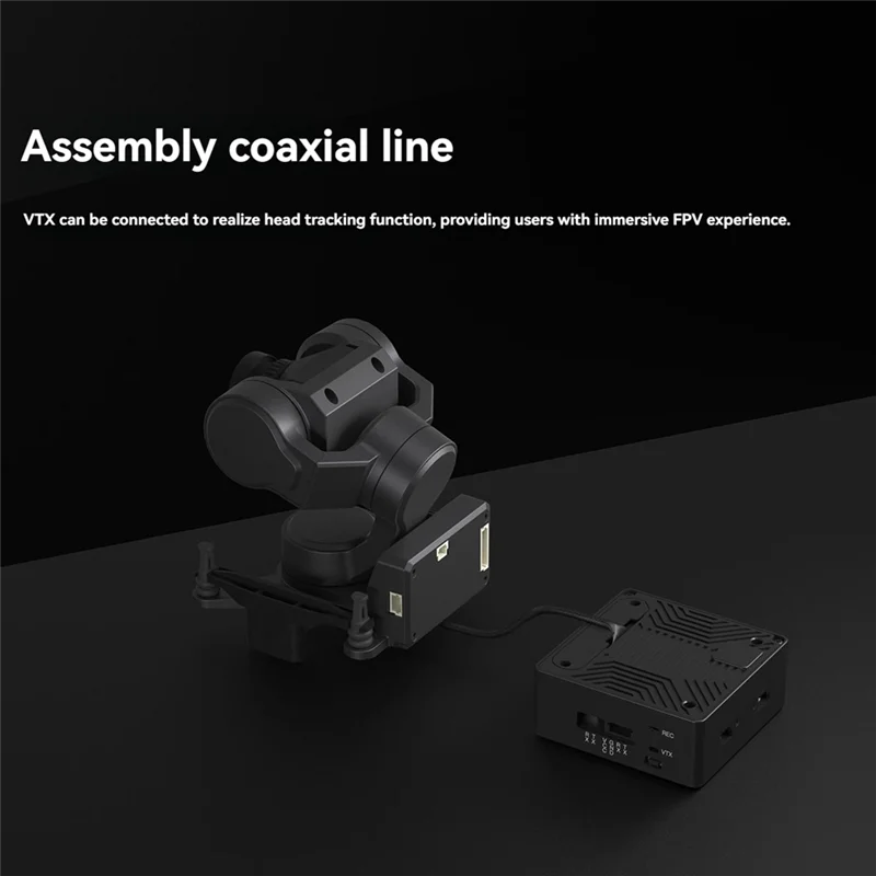 كاميرا GM1 FPV Gimbal Pan Tilt Mount مع تتبع الرأس متوافقة مع نظارات Avatar HD لطائرة FPV بدون طيار #6