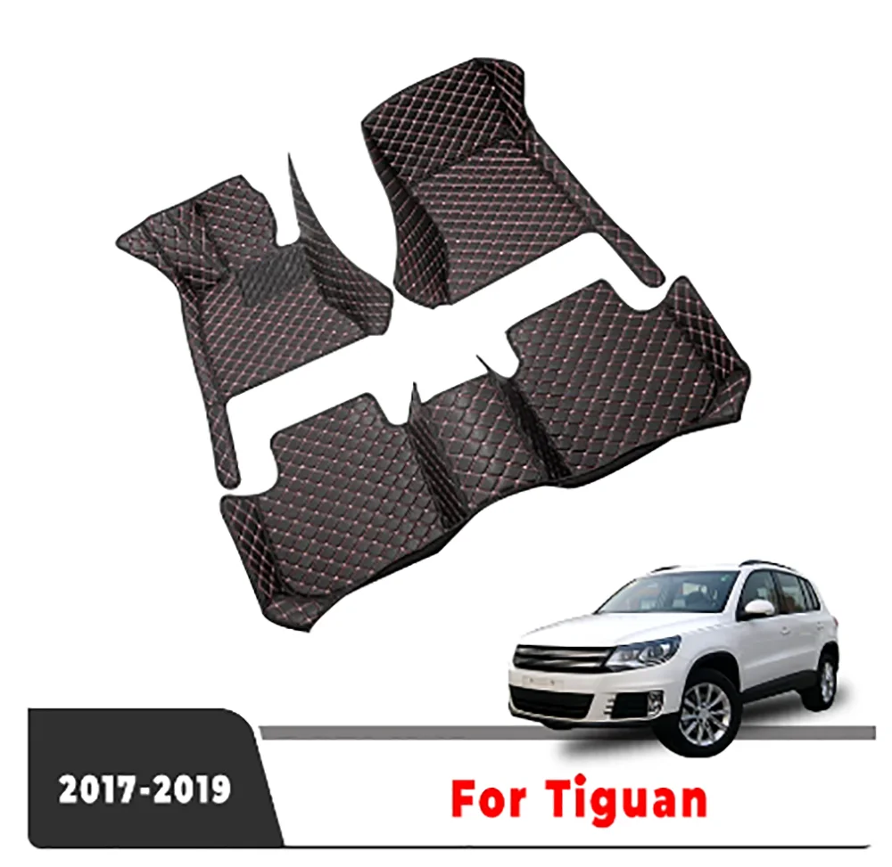 

Для Volkswagen VW для Tiguan 2019 2018 2017 ковры пользовательские аксессуары для интерьера водонепроницаемые автозапчасти продукция автомобильные коврики