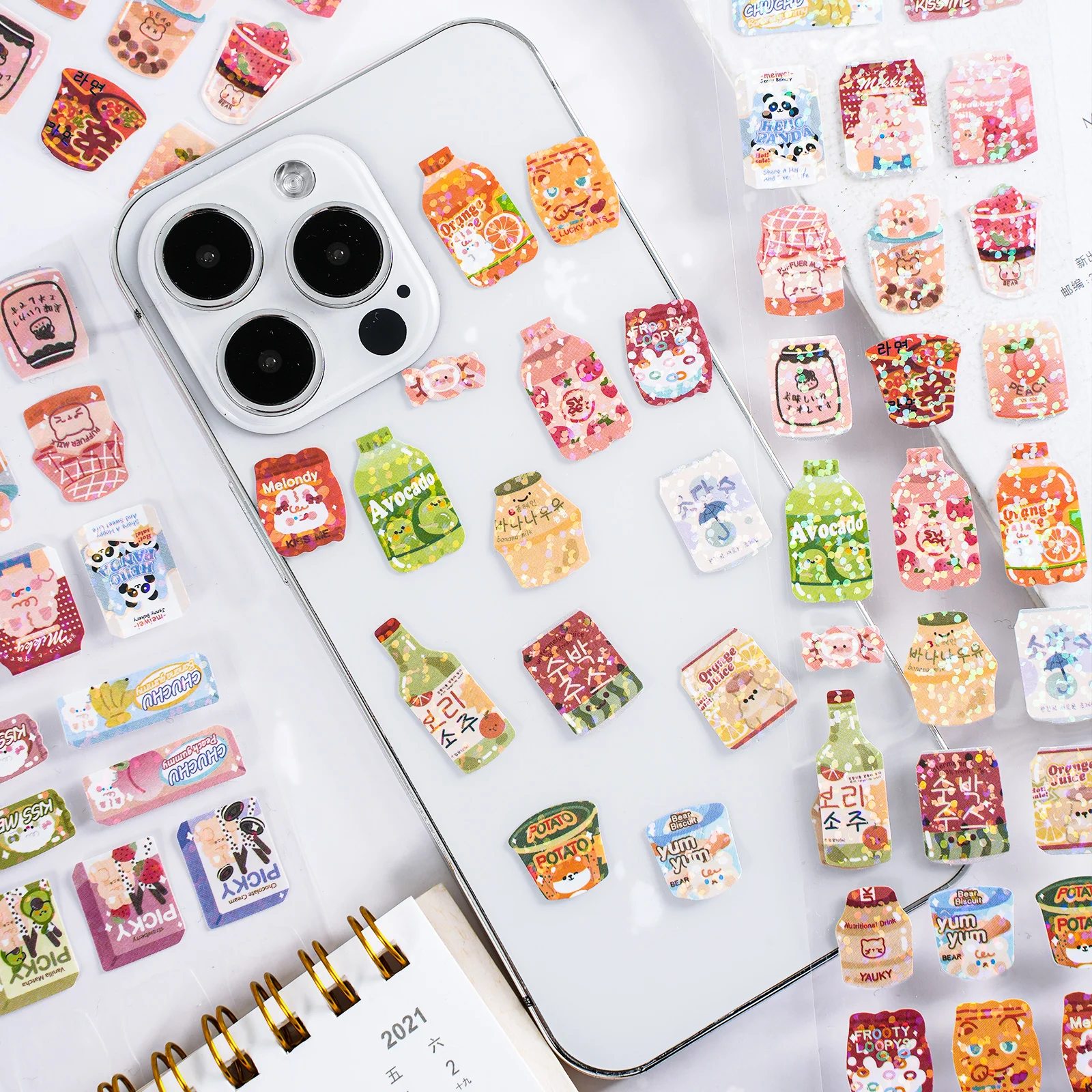 Etori Life 1Roll/Box Instagram Cute Cartoon Animal Guka Tape Student DIY Stationery Decoration Stickers Scrapbooks