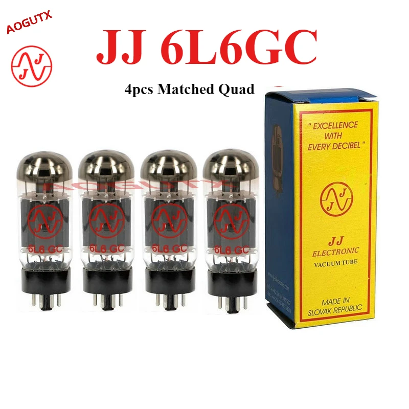 

JJ 6L6GC Vacuum Tube Audio Valve Replace 6P3P 6N3C 5881 6CA7 Power Tube Factory Test and Match DIY Amplifier Kit GenuinHIFI