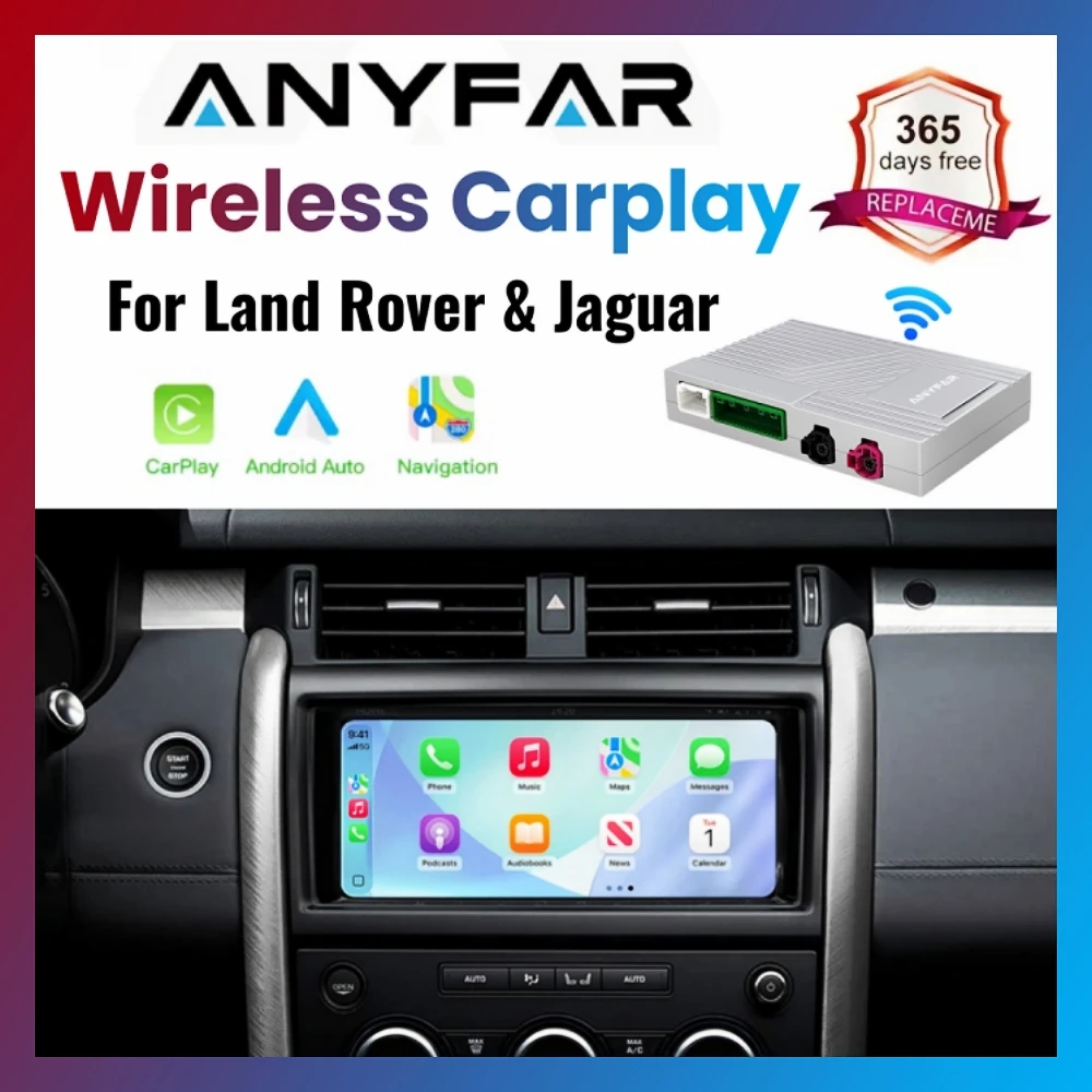Per Apple Wireless Carplay Per Land Rover/Jaguar/Range Rover/Evoque/Discovery Android Auto Ai Box Multimedia USB Navigazione DSP