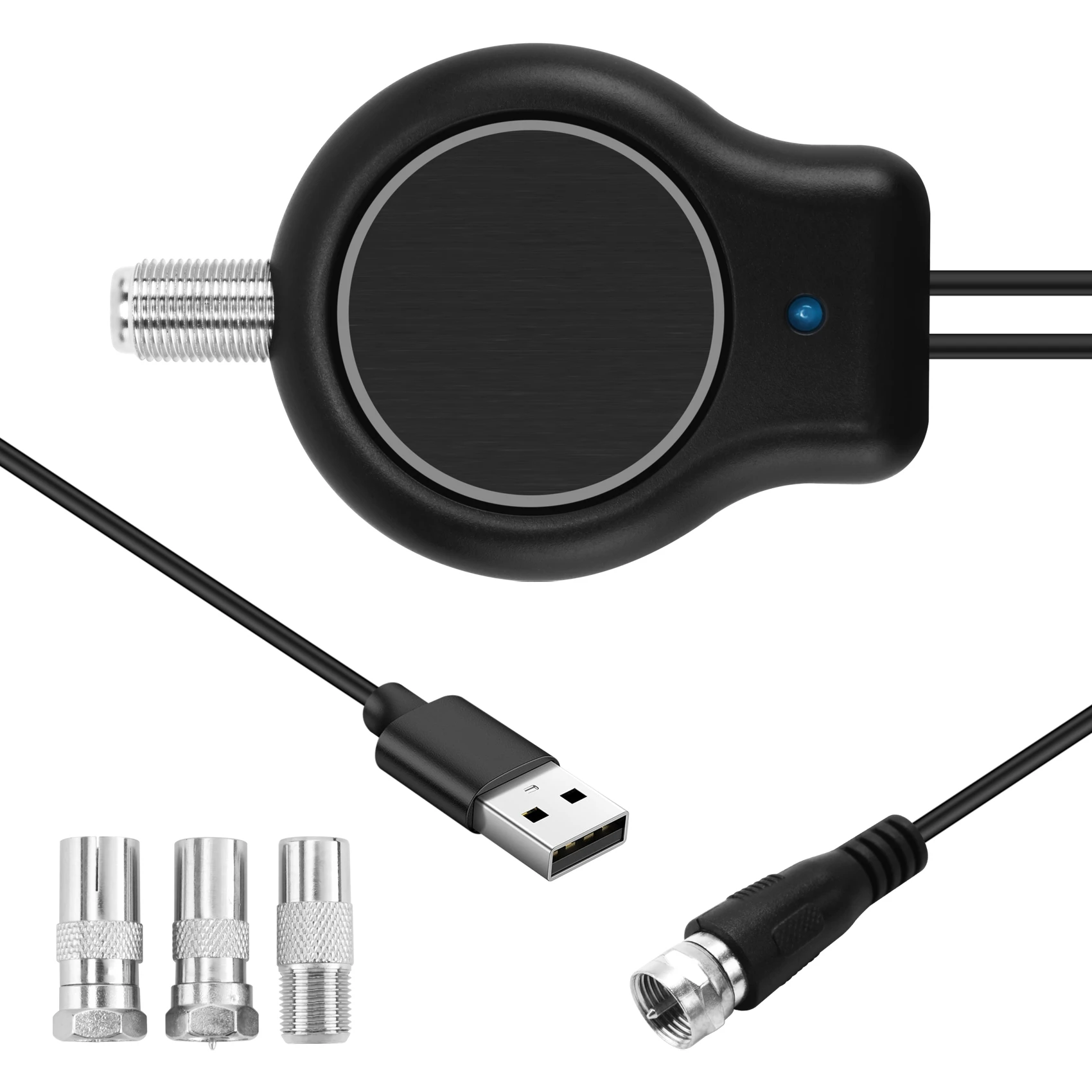 New Quick Installation Outdoor or Indoor HDTV Digital TV Antenna Signal Amplifier HD FM DVB USB Powered 32DBI