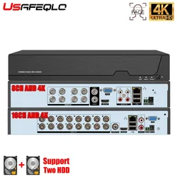 16CH 8CH 4K AHD DVR AI H.265 Hybrid 8MP NVR Digital Video Recorder for 2MP 4MP 5MP 8MP AHD/TVI/CVI/XVI/IP Cameras