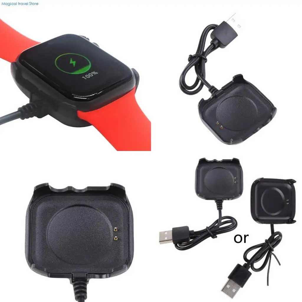 N2UB USB Cable Charging Dock Cradle Adapter with Clip for HW22 Smartwatch