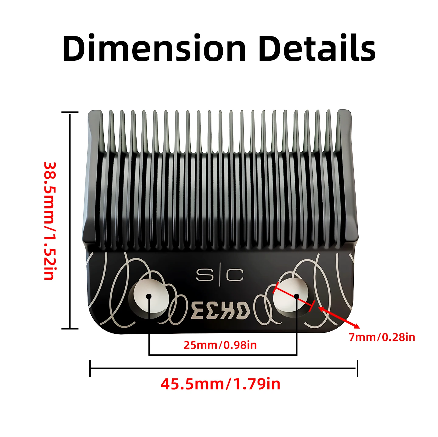 SC Echo Blades Common Professional Hair Clipper For MRD WHAL VRG LANCE  KM Babyliss GAMMA JUCAI COCCO LANCE