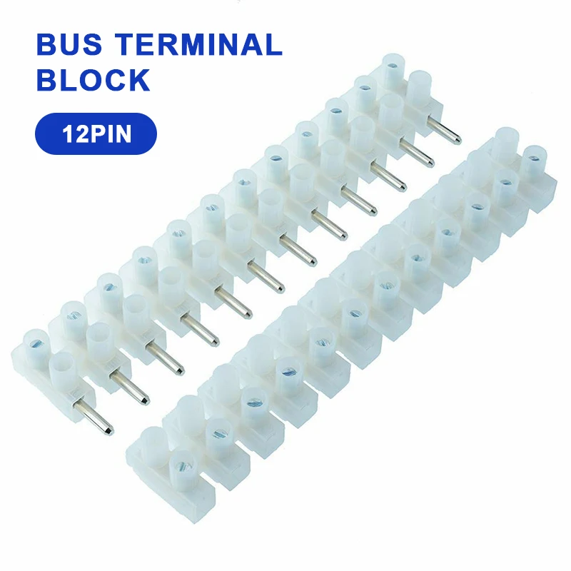 1 Pair 12-pin Male & Female Pluggable Plug & Socket 6A Terminal Strip Block