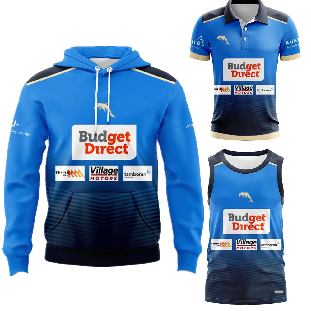 2026 2027 DOLPHINS rugby jersey vest jacket Hoodie Training clothes Australia Rugby Shirt Woman man children youth kids