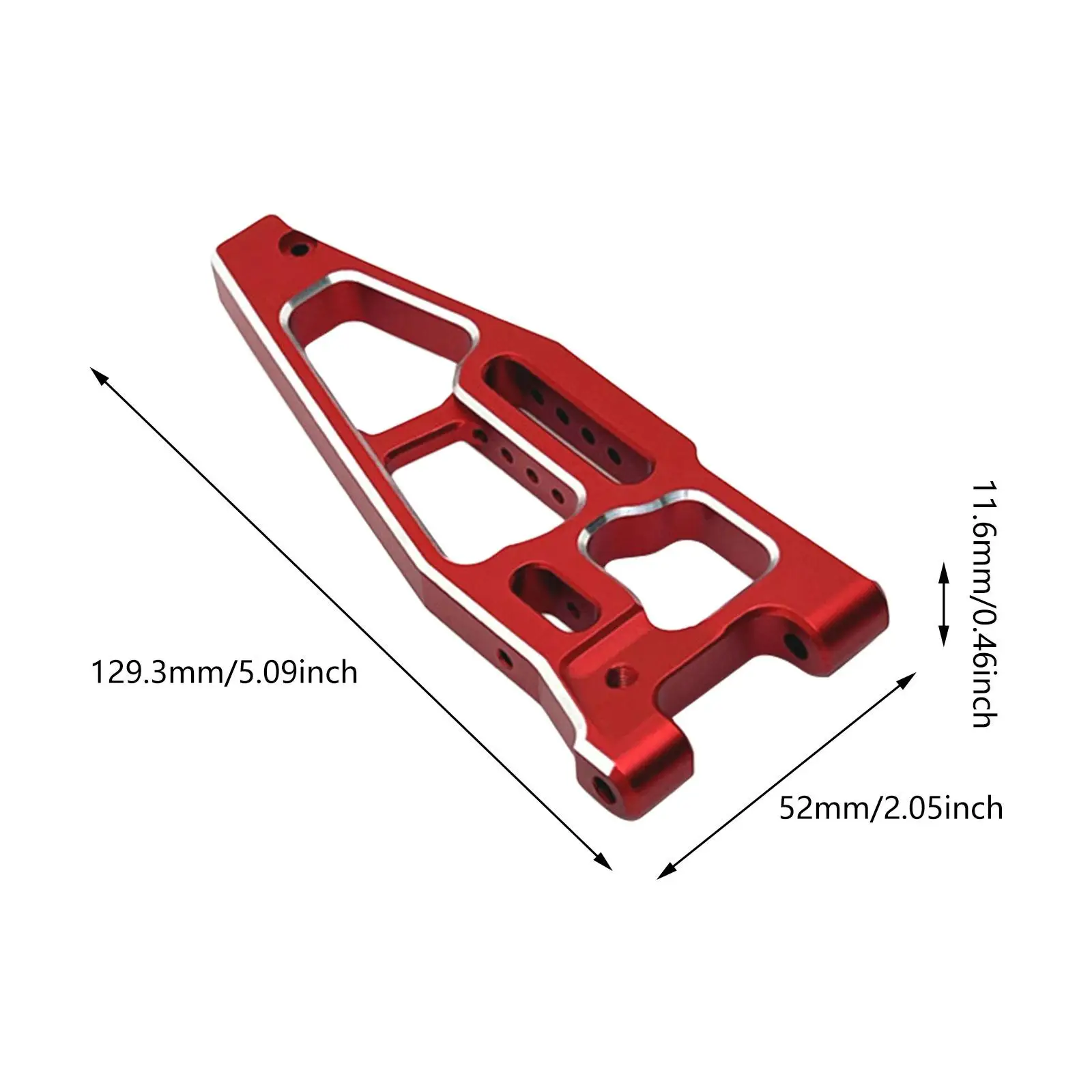 2x 1/8 Scale RC Car Upgrades Part Easy to Install Modification Part with Screws High Performance Replacement Professional Metal