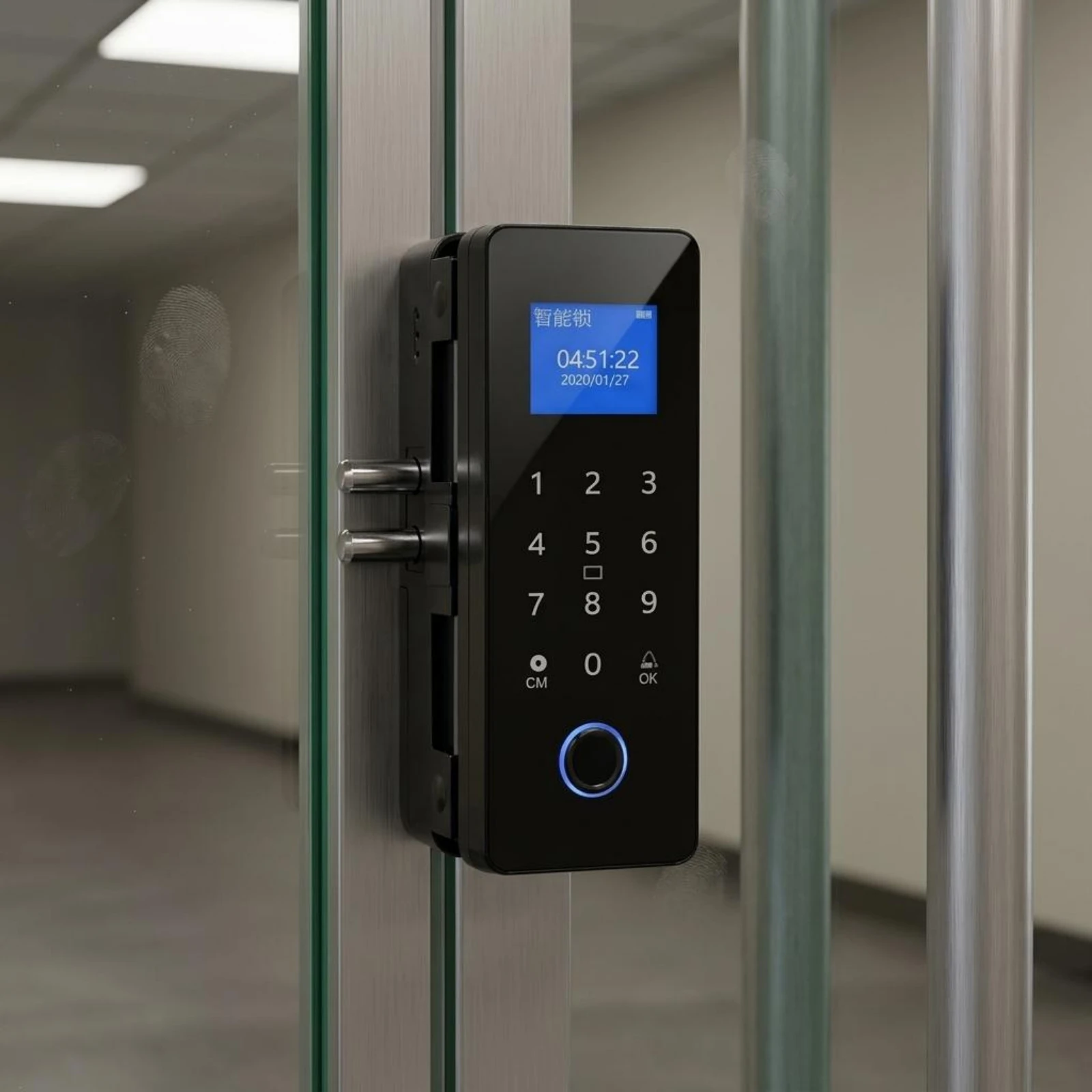 biometric-glass-door-lock-keyless-entry-framed-glass-door-lock-security-hardware-easy-installation-wireless-control