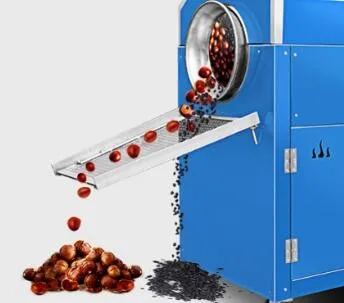 

100kg Per Hour Nuts Roasting Machine Roaster Peanut Cacao Bean Roaster Machine