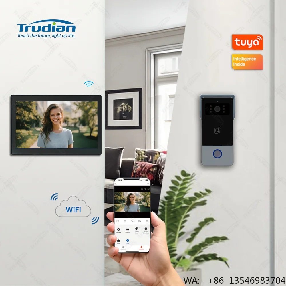 

Smart Cheap Camera Doorbell Video Portero Inteligente Ip Motion Sensor House Video Door Bell Access Control Intercom With Screen