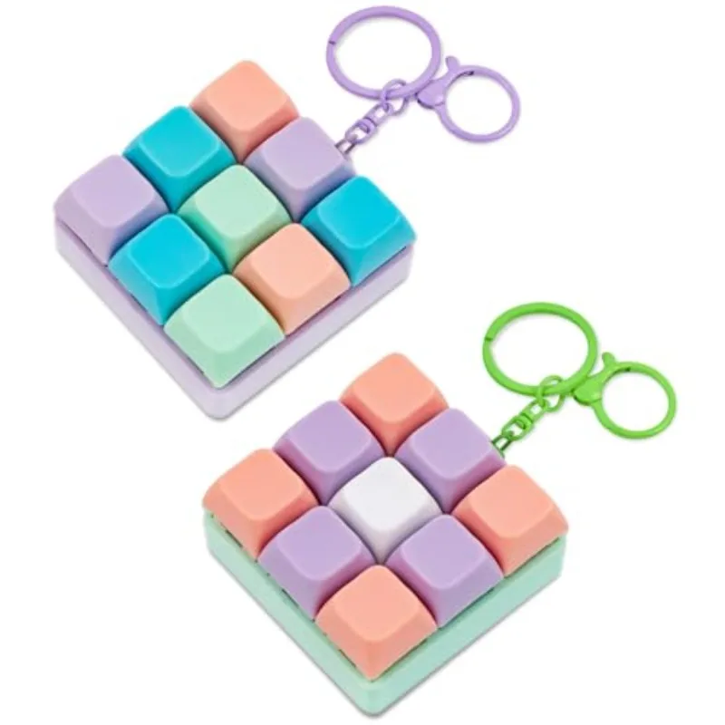 พวงกุญแจคลิกเกอร์คีย์บอร์ดแบบกลไก, ของขวัญคลายเครียดสีมาการอง สำหรับบรรเทาความเครียดและใช้เวลาว่าง