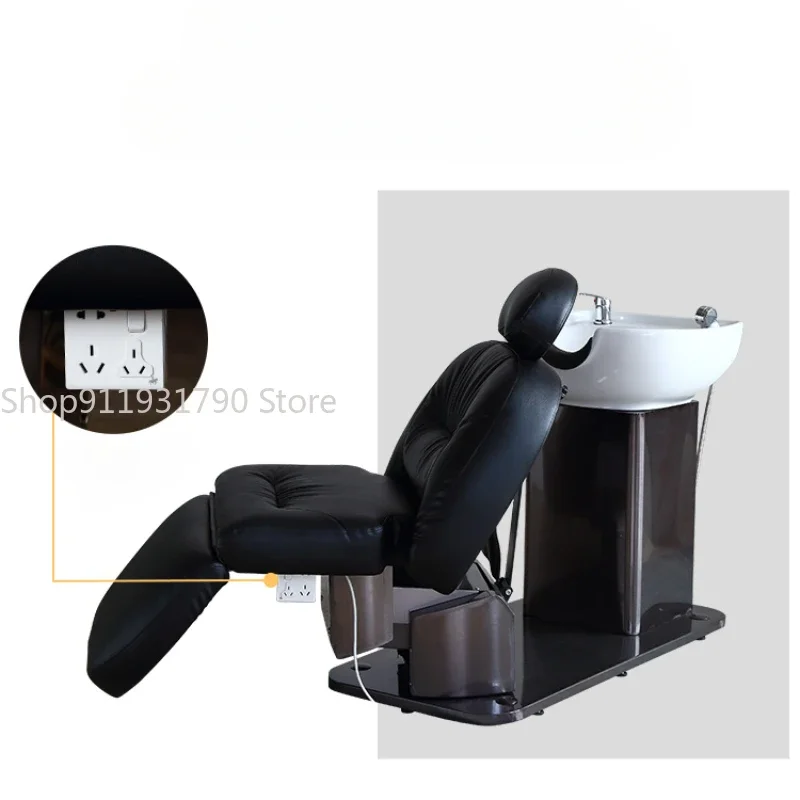 Massage Head Spa Bed Luxury Cosmetic Water Therapy Hairdressing Chair Professional Lettino Massaggio Salon Furniture MQ50SC