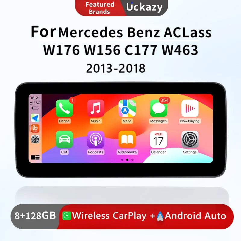 

8Core Android12 System Apple Carplay Car Video Player For Mercedes Benz A Class W176 X117 X156 Navigation Multimedia Screen