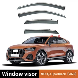 Fir For AUDI Q3 12-18 2019 2020 Sportback Window visor Window visor Air Deflectors Guard Rain Smoke Wind Vent Awnings Shelters
