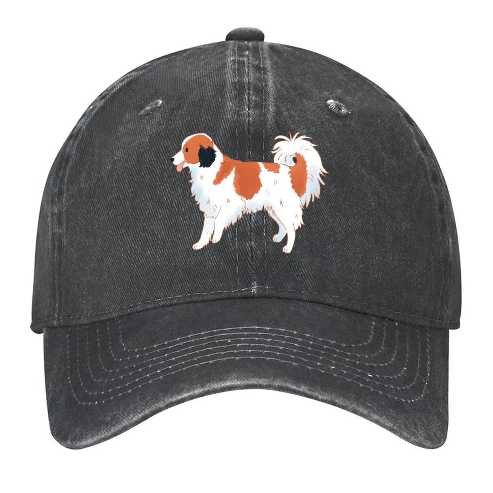 

Cute kooikerhondje dog illustration Baseball Cap Hat Luxury Brand Luxury Man Hat custom caps New In The Hat Girl'S Hats Men's