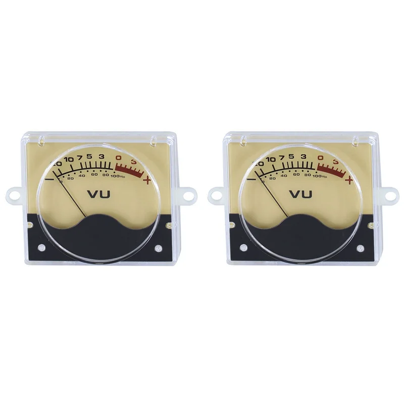 GROCE-2X P-55SI Hochpräziser VU-Meterkopf DB Meter Verstärker Audio Panel Level Meter mit Hintergrundbeleuchtung