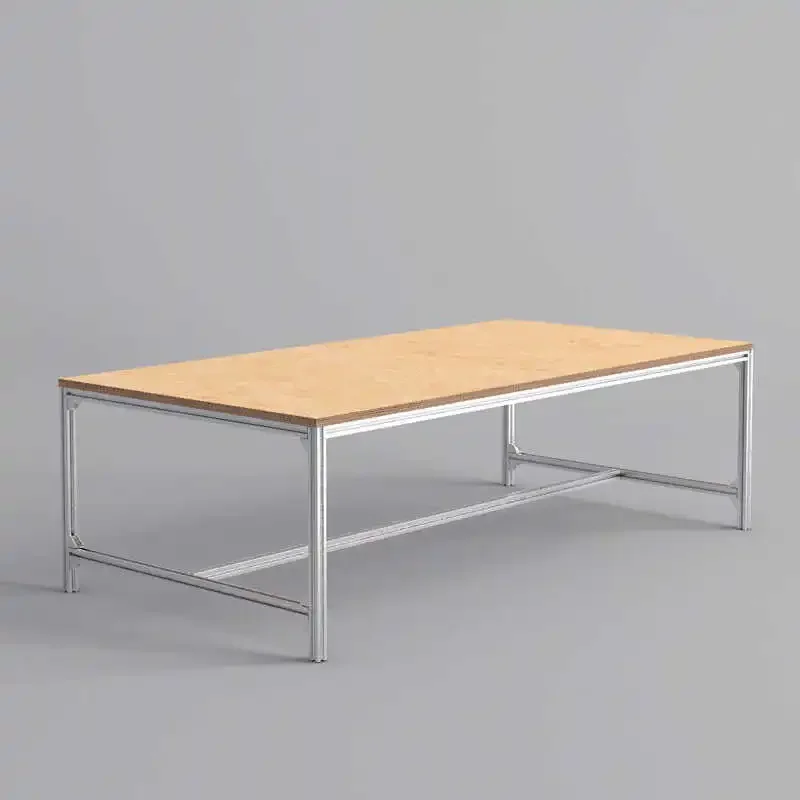 Nordic solid wood dining table and chair combination modern simple small apartment household rectangular dining table log style