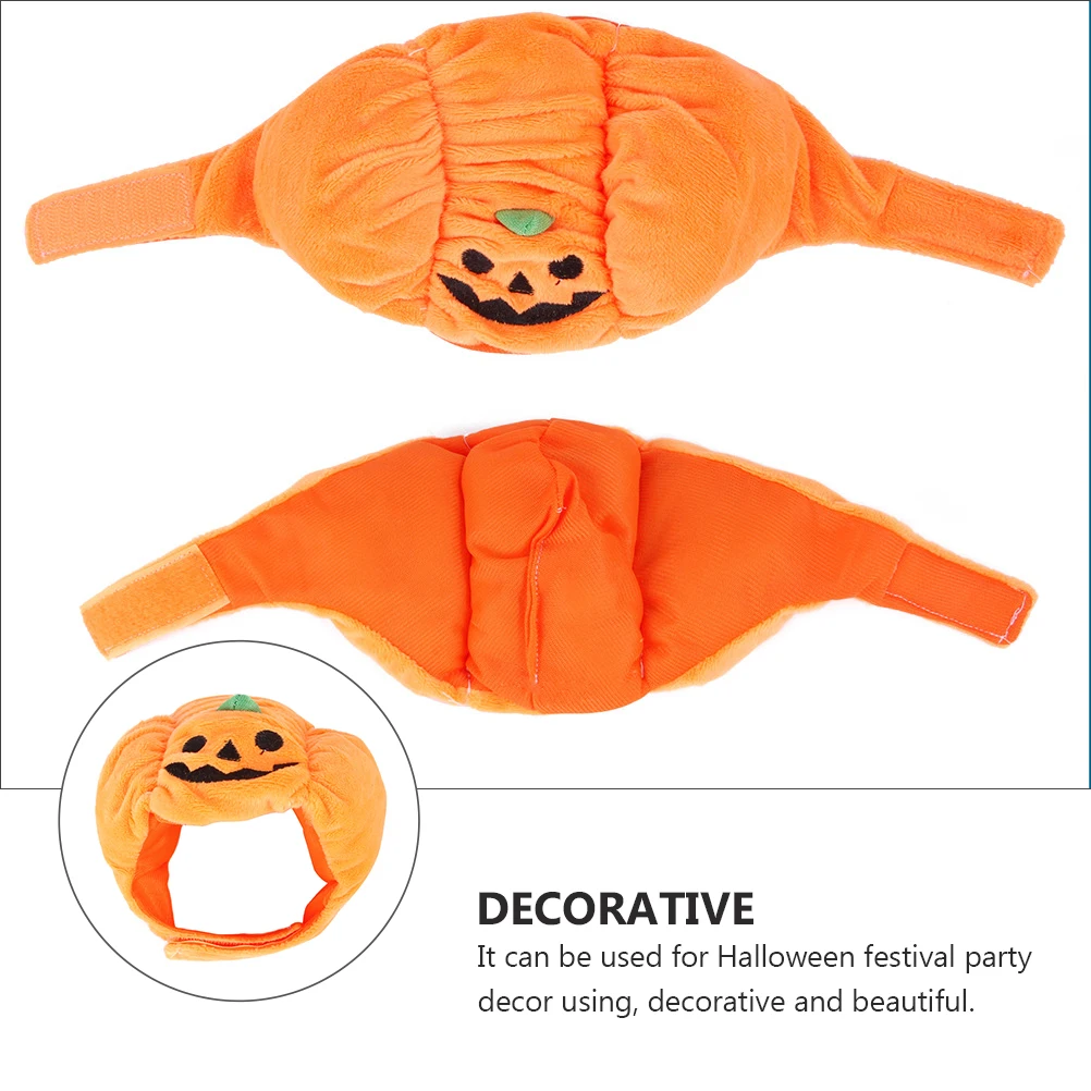 

Pumpkin Hat Headdress Pet Halloween Funny Headband Costume Cap Cat Headwear