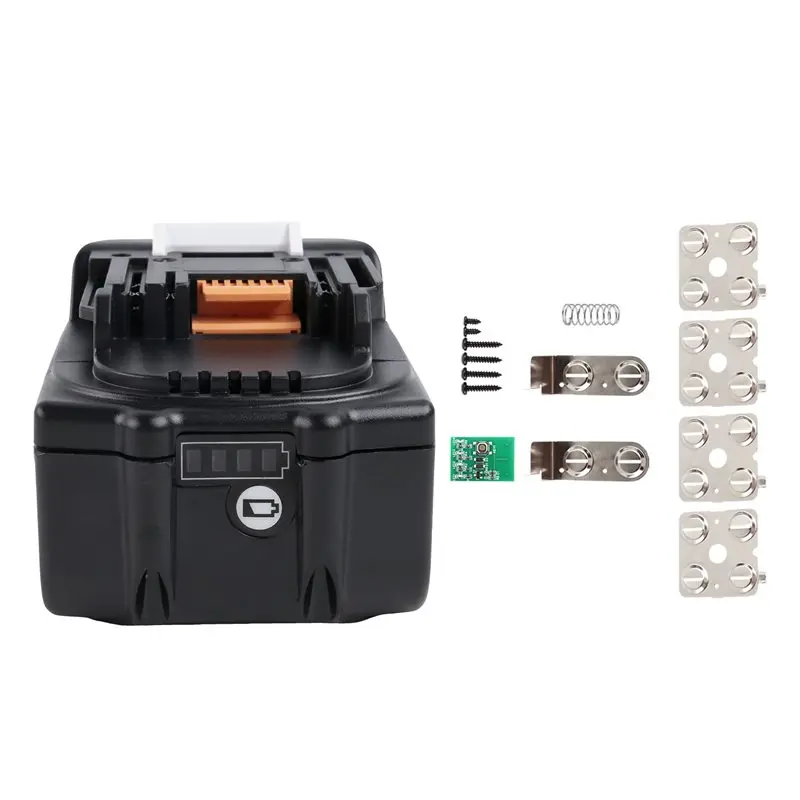 ABVG-3X BL1830 Lithium Battery Case BMS PCBA Balance Charging Protection Board Shell For 18V BL1860B 6.0Ah LED