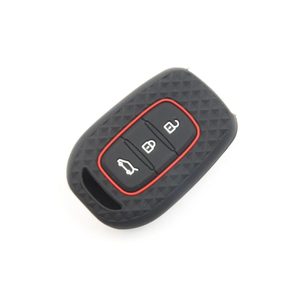 For Renault Koleos Megane Fluence Dacia Duster Logan Sandero 2020 2019 2018 Silicone Key Fob Cover Case Shell Holder 3 Button