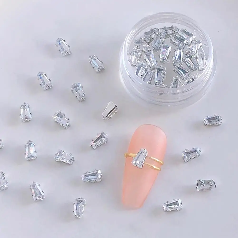 20Pcs/Box Eco-friendly 3D Nail Art Craft Ornaments Manicure Decor Cubic Zirconia  Nail Art