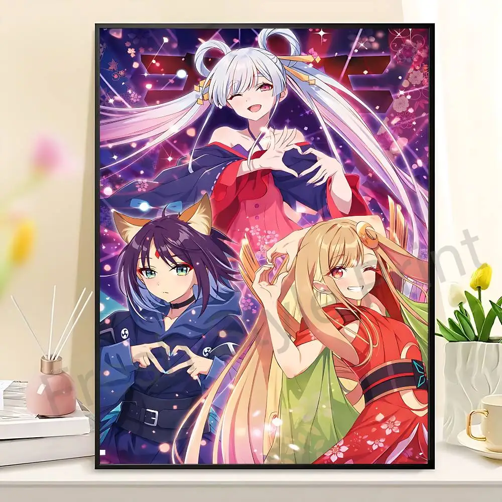C-Cosmic P-Princess K-Kaguya Poster Waterproof HD Wall Art Decal Self-Adhesive Aesthetic Decor For Home Living