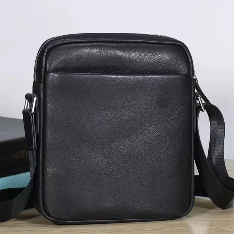 

Leather Shoulder Bag for Men Small Crossbody Backpack Shoulder Bag with Adjustable Shoulder Straps PU Leather Chest Bag Daypack
