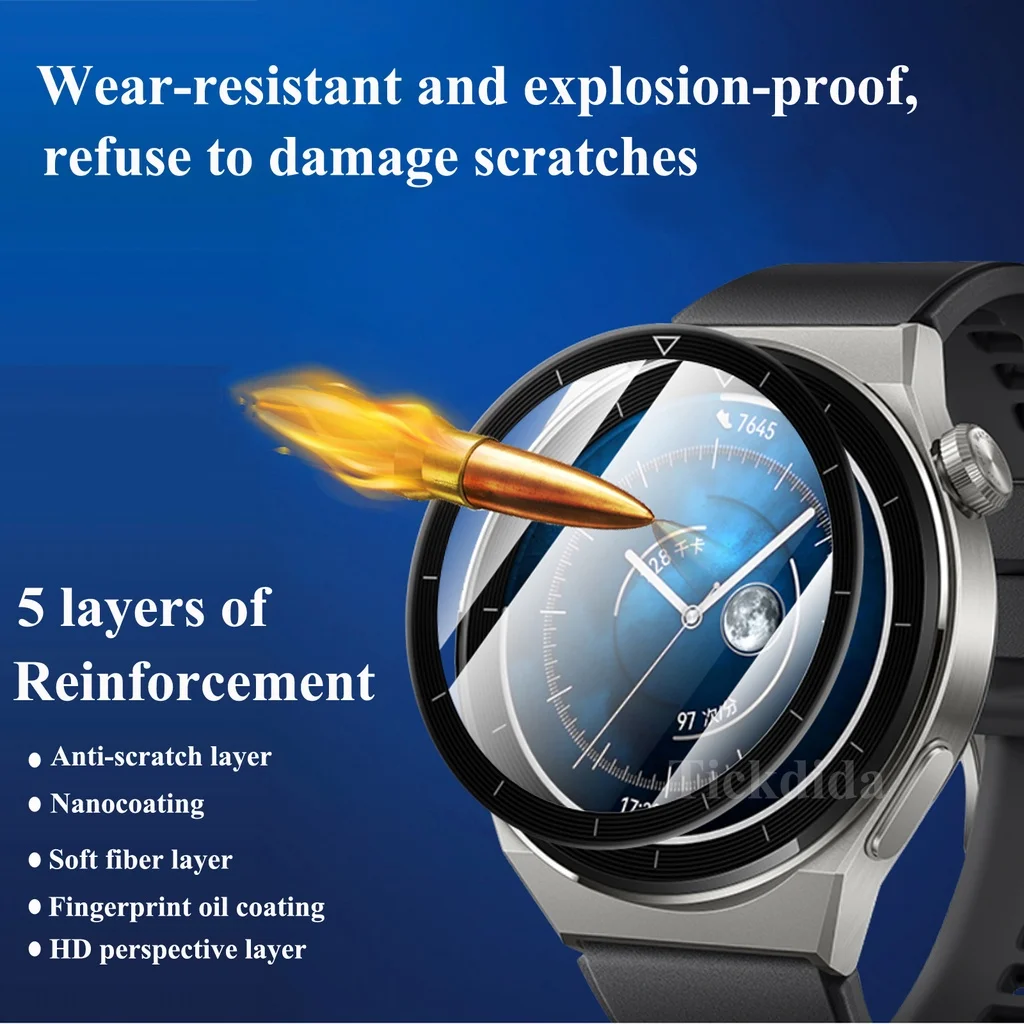 화웨이 시계 GT 3 프로 유리 3D 소프트 프로텍터 필름 화웨이 GT3 프로 GT3 46mm 43mm