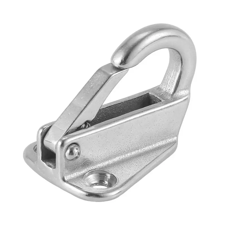Highly Recommended Marine Boat Fender Hooks Stainless Steel Spring Snap Type Fender Fending Hook Hanger 1 Pcs