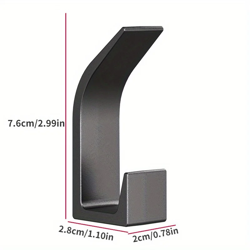 5PCs Drill-Free Wall Hook Suit-Multifunctional Sticky Hook for Bedroom, Kitchen and Bathroom-Durable ABS Material