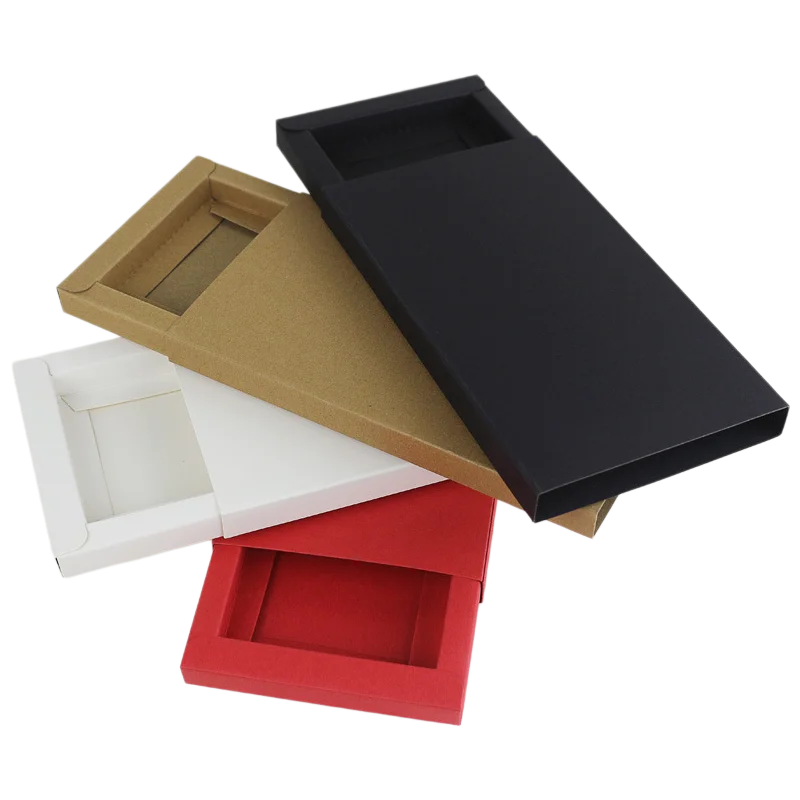 50pcs Kraft Paper Box for iPhone 16 17 Pro Max Plus Air Mobile Phone Case Cover Universal Retail Packaging Foldable Boxes a10