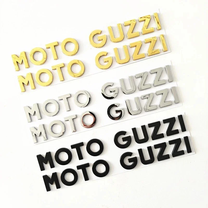 3D Motorcycle Bike Waterproof  Sticker for Moto Guzzi Italia Flag Decals Stickers Black Silver Gold  Color